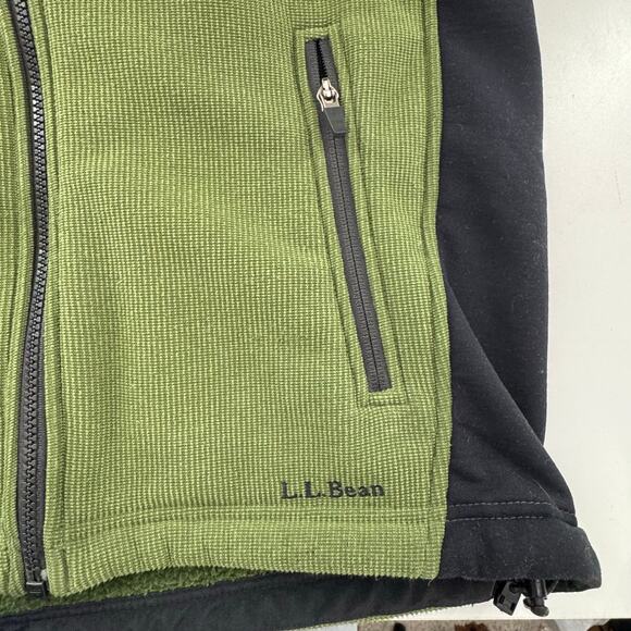 LL Bean Men's Polartec Fleece-Lined Jacket Green Size Small - Picture 6 of 8